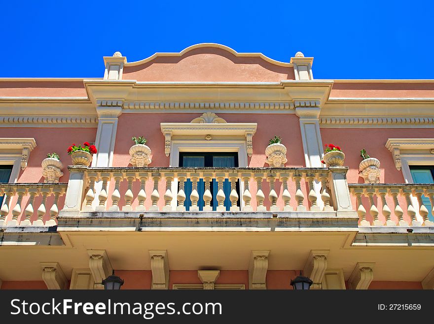 Italian villa balcony