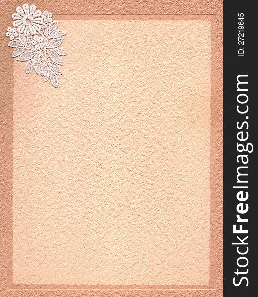 Background for greetings or invitation cards with lace . Background for greetings or invitation cards with lace .