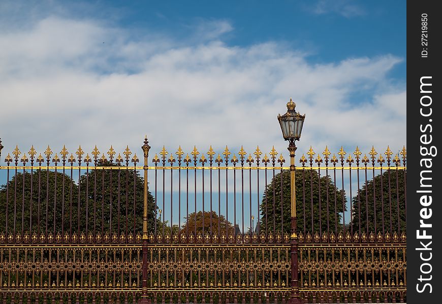 Picture of decorative metal fence. Picture of decorative metal fence