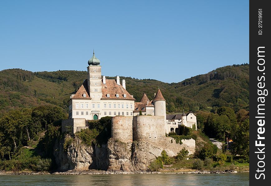 View from Danube River -Schonbuhel Castle. View from Danube River -Schonbuhel Castle