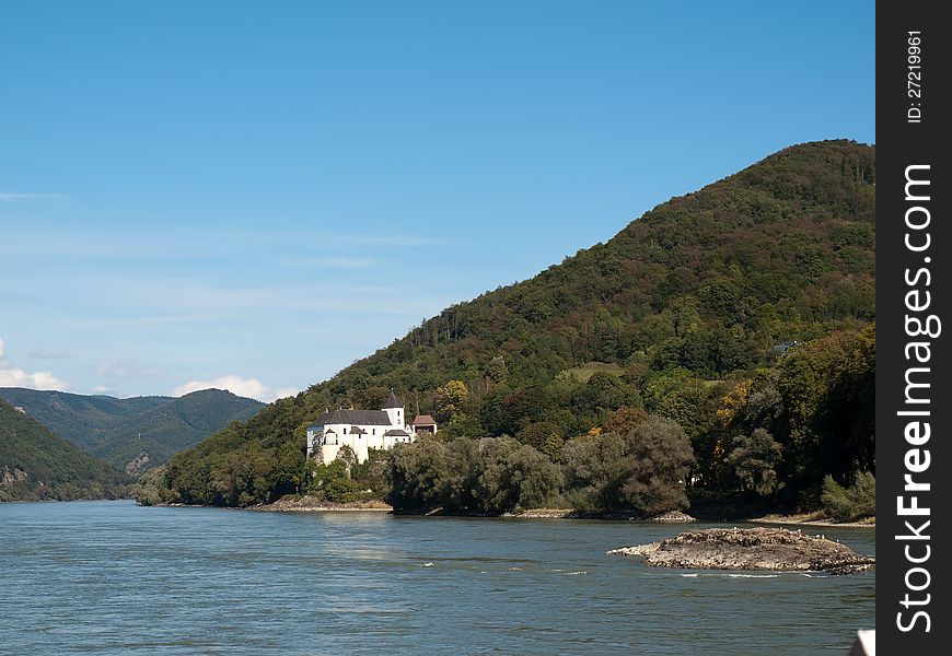 View from Danube River -Schonbuhel Castle