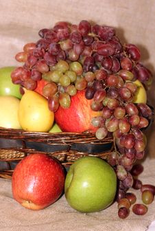 Still Life Of Fresh Fruit Stock Photo