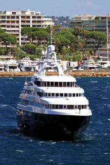 Luxury Cruise Anchored Stock Image Luxury Cruise Anchored Stock Image