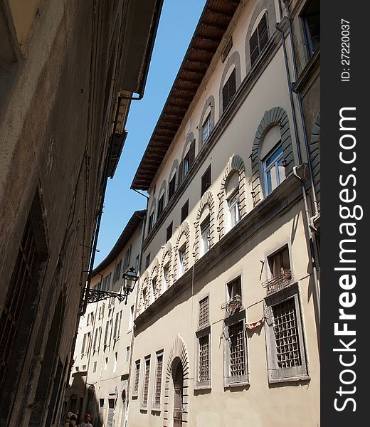 Narrow street in Florence,Italy. Narrow street in Florence,Italy