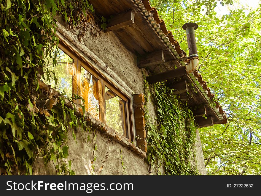 A house in the country side. A house in the country side