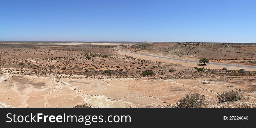 Panorama Of Desert.