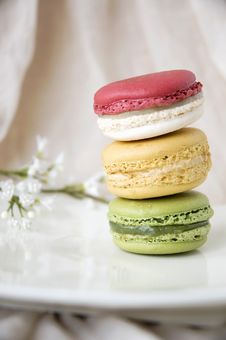 Macarons With Sweet Background Royalty Free Stock Images Macarons With Sweet Background Royalty Free Stock Images