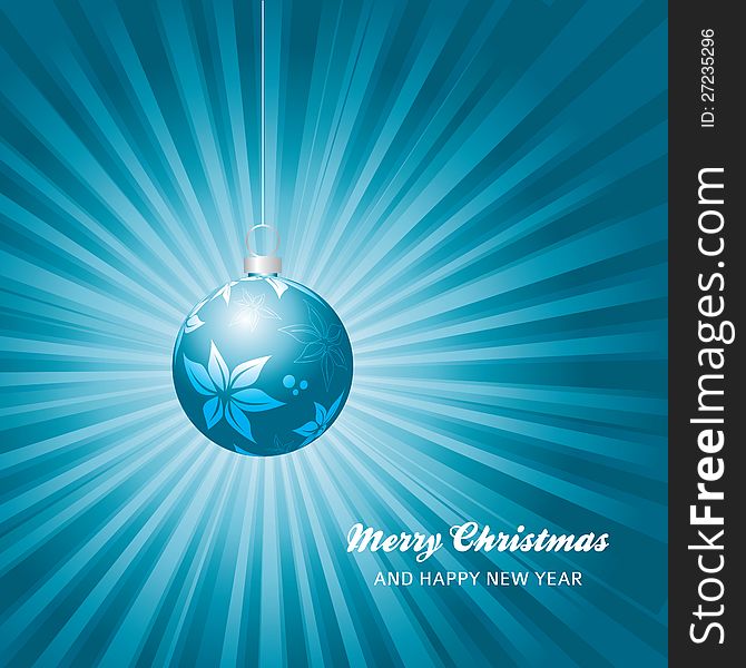 Christmas card background, vector illustration