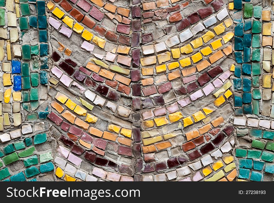 Old street mosaic abstract background