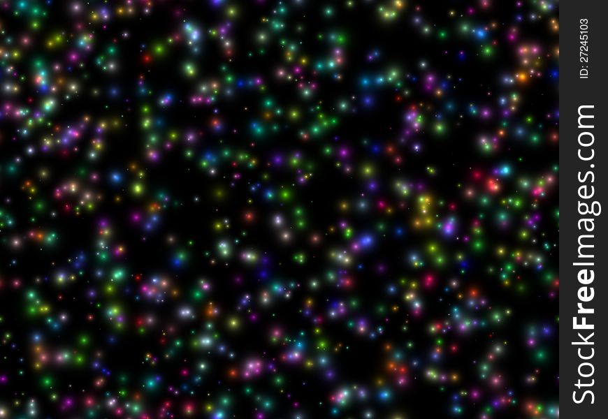 Abstract Colorful Starfield