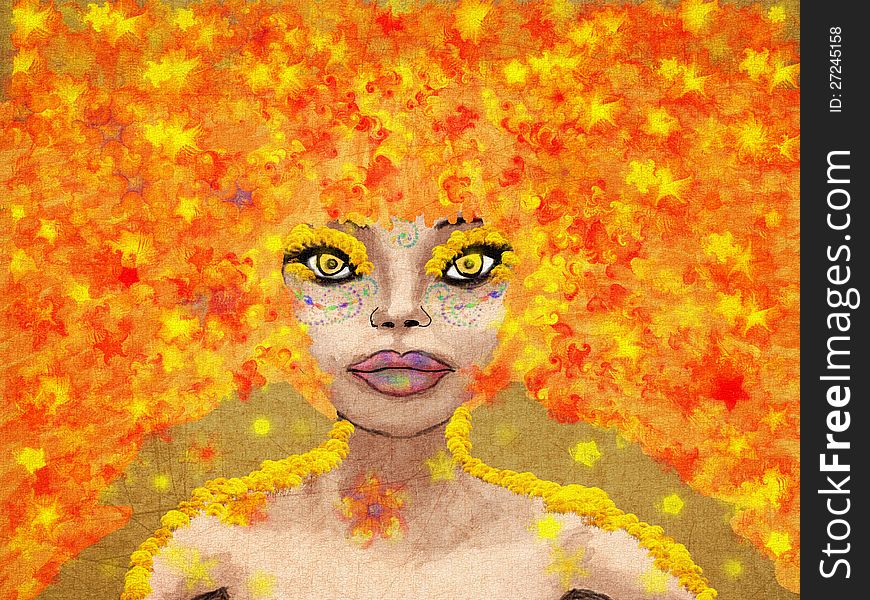 Fantasy Autumn Girl