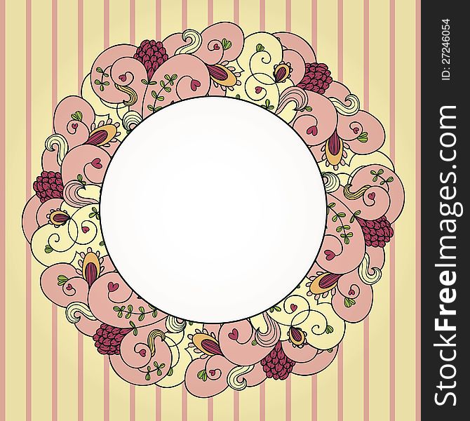 Vector floral border