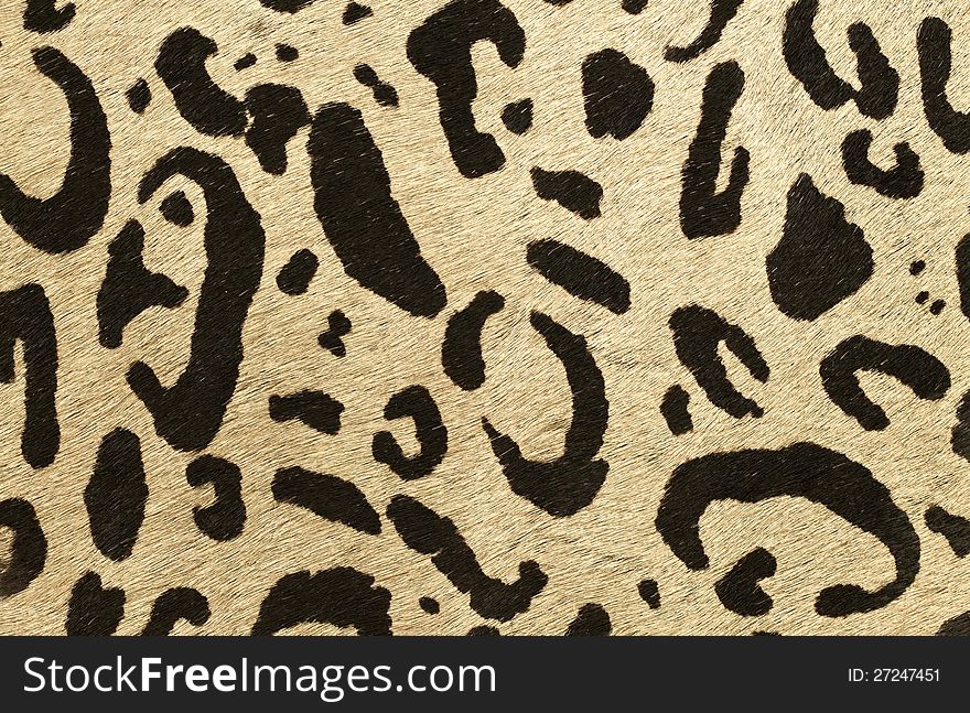 Fake tiger skin that made from leather