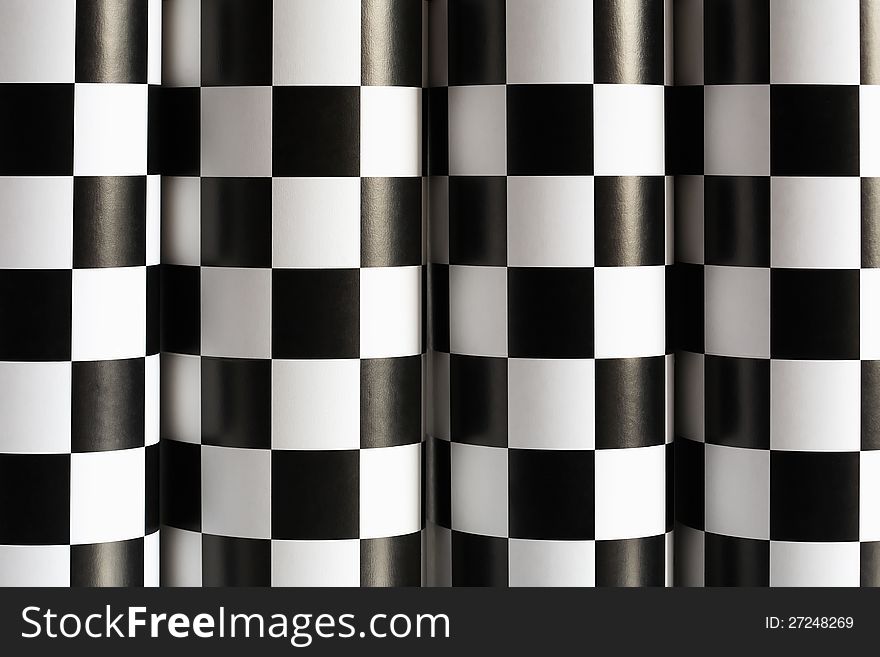 Abstract background made from black and white checkered paper. Abstract background made from black and white checkered paper