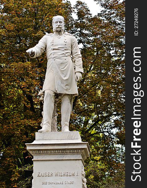 Kaiser Wilhelm I Monument in Warmer Damm, Wiesbaden