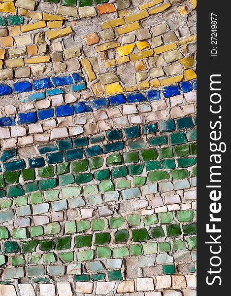 Old street mosaic abstract background