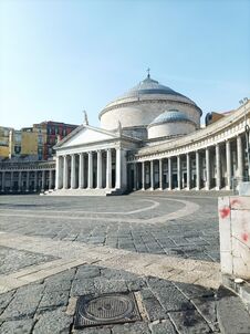 View Of A Detail Of Piazza Plebiscito At Dawn On A Spring Morning Stock Image