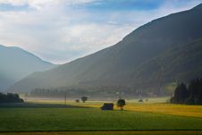 The View Of Dolomiti Mountain Royalty Free Stock Photo