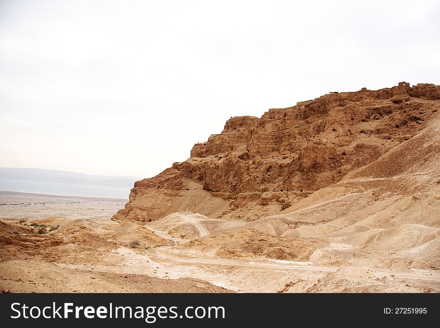 Masada fortress israel near dead sea