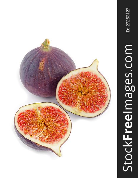 Fresh fig fruit isolated on white background. Fresh fig fruit isolated on white background