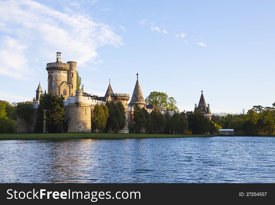 Laxenburg  Castle  and lake near Wien, Lower Austria. Laxenburg  Castle  and lake near Wien, Lower Austria