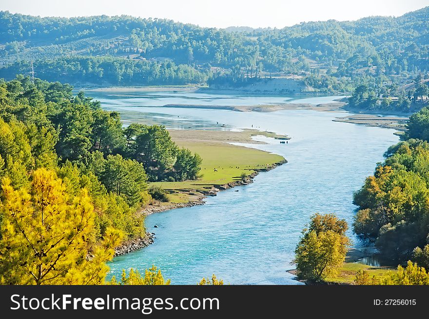 Manavgat River Valley. Turkey.