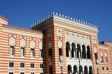 Sarajevo City-hall Royalty Free Stock Image Sarajevo City-hall Royalty Free Stock Image