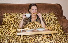 Breakfast In Bed Royalty Free Stock Photo Breakfast In Bed Royalty Free Stock Photo