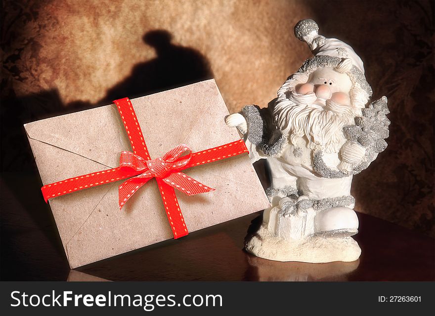Santa Claus with envelope