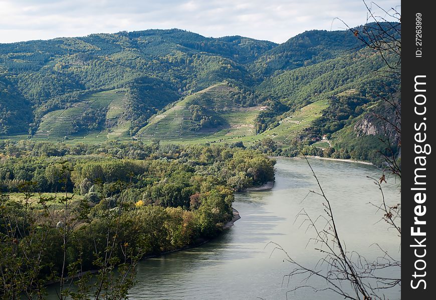 Danube River in Wachau Valley,Austria