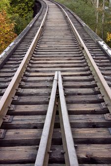 Old Railroad Track Royalty Free Stock Photos
