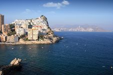 Benidorm Coast Royalty Free Stock Photo Benidorm Coast Royalty Free Stock Photo