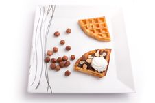 Chocolate Waffles Royalty Free Stock Images Chocolate Waffles Royalty Free Stock Images