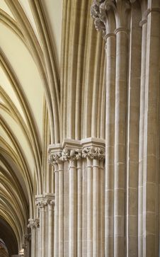 Archways In Wells Cathedral, Somerset Stock Images Archways In Wells Cathedral, Somerset Stock Images
