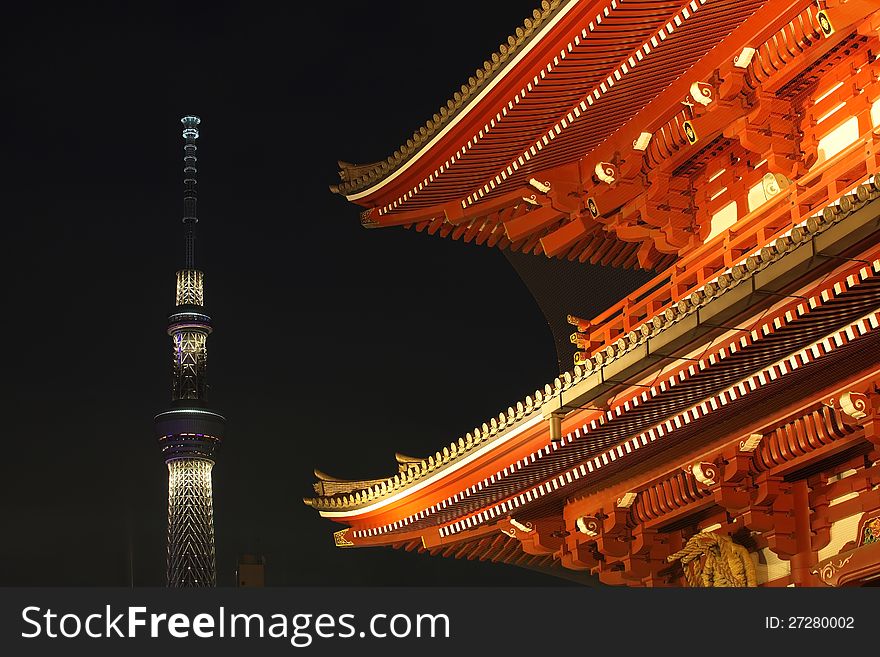 Asakusa  Temple At Tokyo Japan