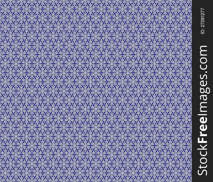 Christmas blue background with snowflakes. Seamless lace pattern