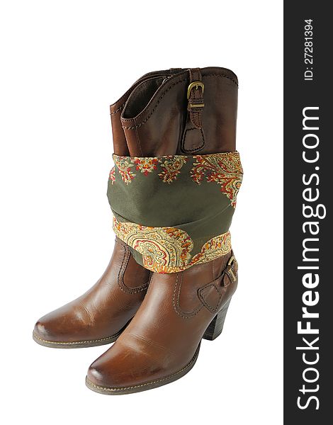 Women s boots and bandana