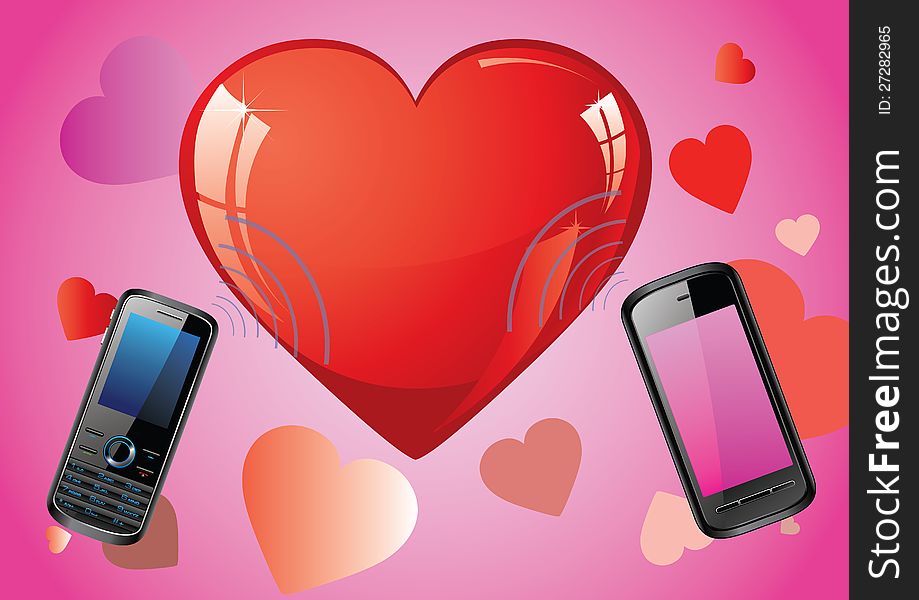 Valentine day love phone mobile. Valentine day love phone mobile