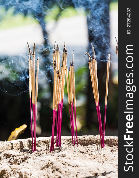 Joss sticks, common thing used to admire god in Buddhism. Joss sticks, common thing used to admire god in Buddhism