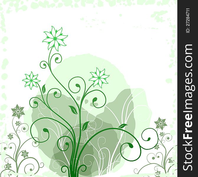 Flower background in grunge style. Flower background in grunge style