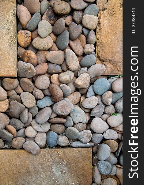 Decorative stone Pebbles as a background image
