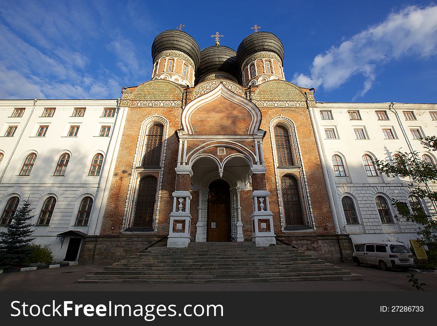 The main entrance to the Orthodox church