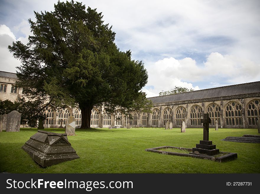 Wells Cathedral Courtyard, Somerset