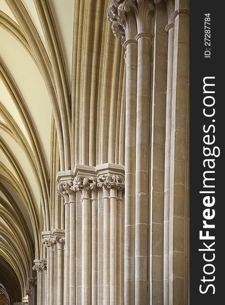 Archways in Wells Cathedral, Somerset