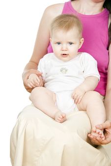 Free Babe Sitting In The Mother Stock Photo - 27297420