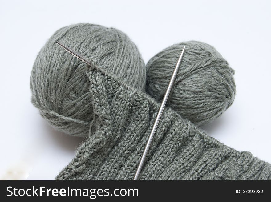 Yarn for knitting and spokes