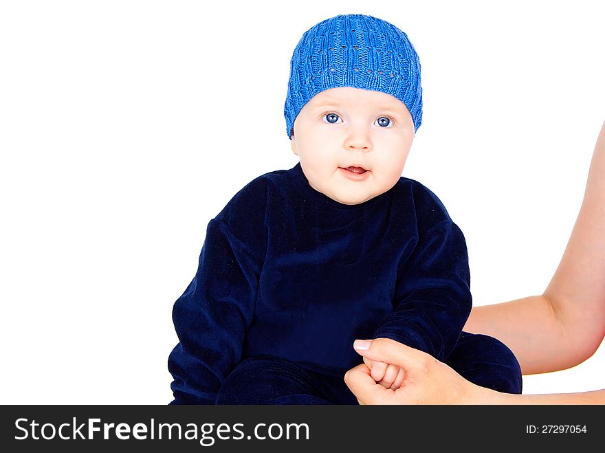 Beautiful Child In A Blue Cap