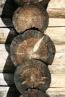 Logs In The Wall Stock Photos Logs In The Wall Stock Photos