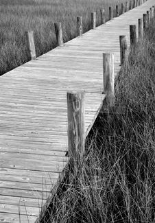 Wooden Boardwalk Royalty Free Stock Images Wooden Boardwalk Royalty Free Stock Images