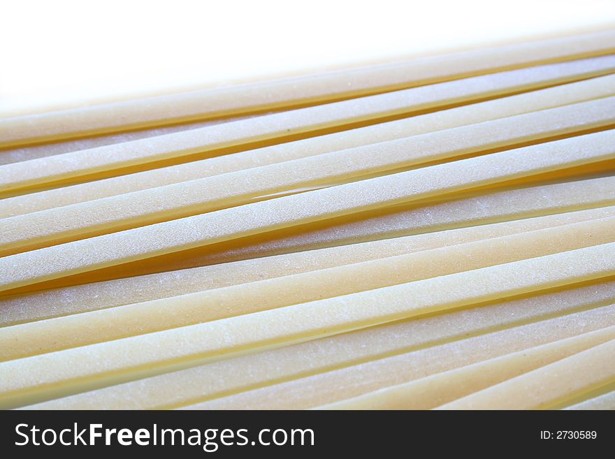 Pasta linguine closeup